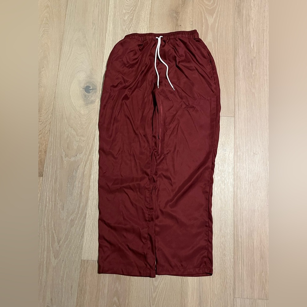 LucMatton dark red adjustable waist workout/athletic pants